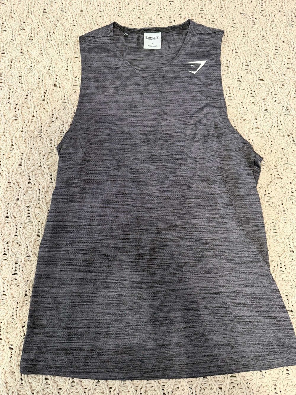 Gymshark Men’s Heather Charcoal Gray Sleeveless Workout Tank